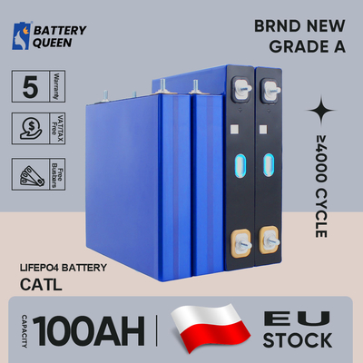 सोलर के लिए ब्रांड न्यू ईयू स्टॉक CATL 100ah Lifepo4 बैटरी सेल 48V