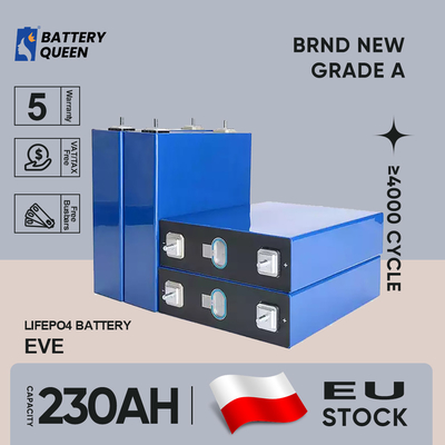 EVE 3V 230Ah 200ah 202ah लिथियम आयन बैटरी सेल पोलैंड वेयरहाउस स्टॉक