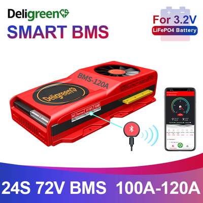 ली-ऑन ई-बाइक लाइफपो4 बैटरी पैक बीएमएस के लिए डेली 24एस 120ए बीएमएस