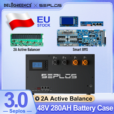 डीलिग्रीन सेप्लॉस 51.2V धातु किट सक्रिय संतुलन 3.0 बीएमएस लाइफपो4 बैटरी 200 ए एबीएमएस होम पावर के लिए