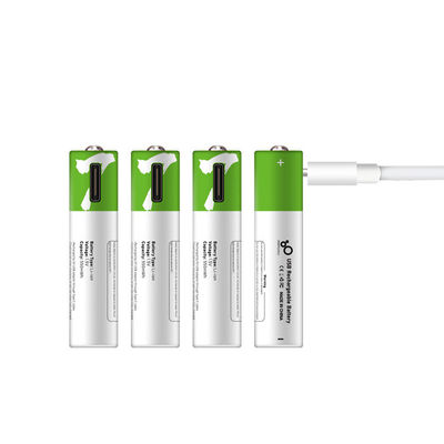 1.5V टाइप C USB 370mWh AAA रिचार्जेबल बैटरी