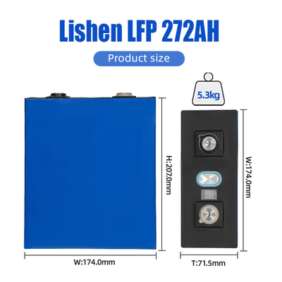 Lishen 3.2V 272ah 280ah Lifepo4 सौर 48V के लिए लिथियम बैटरी